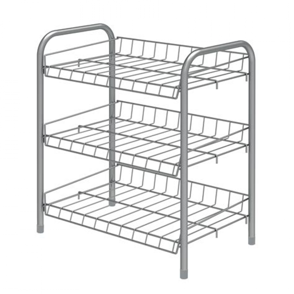 Этажерка д/обуви 3 полки белый ЭТ5/МБ ХХ