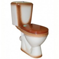 Унитаз-компакт ЛИРА коричневый (423138)