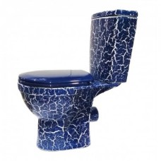 Унитаз-компакт РИО синий кракелюр 463881