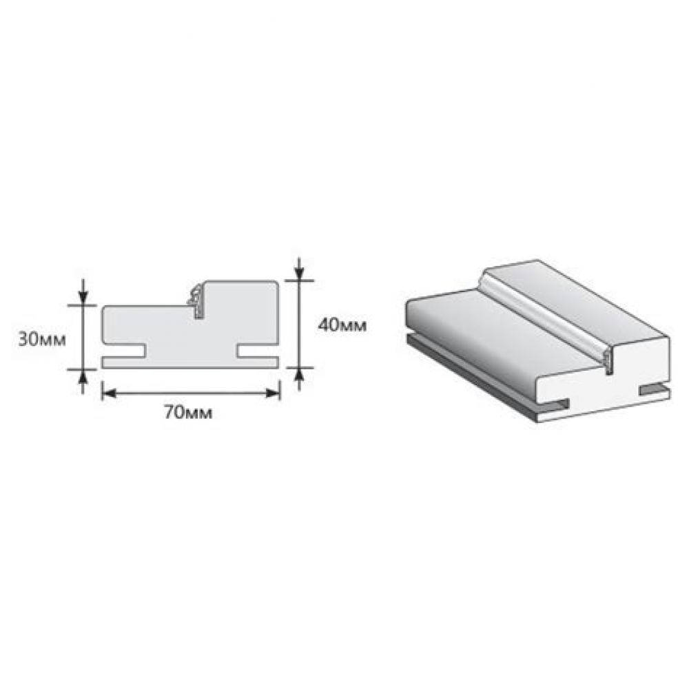 Наличник Т ЭКО 2150*70* 8 Chalet Provence ххх