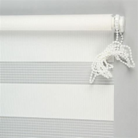 Ролета Blackout LUX  52*215 бело/серый ХХХ