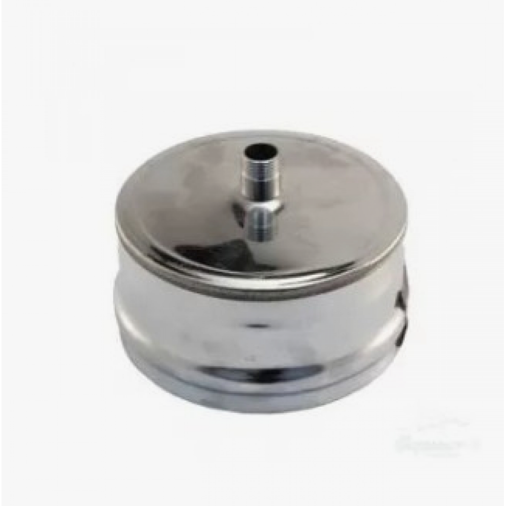 Заглушка с конденсатоотводом нерж Ф200 0,5мм Термо AISI 430 ХХХ Заглушка с конденсатоотводом нерж Ф200 0,5мм Термо AISI 430 ХХХ