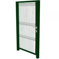 Калитка из панельной сетки ПВХ 1900*1000 мм с замком+ 2 столба 60*60 2600мм