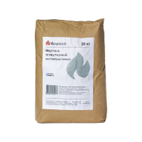 Раствор кладочный огнеупорный БоРосс Мертель МШ-28 1650 °C серо-бежевый мешок 20кг 