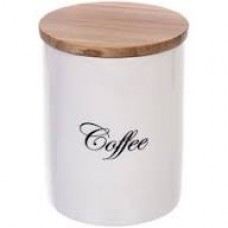 Банка керамика для кофе White magic 500мл стекло 315-0407