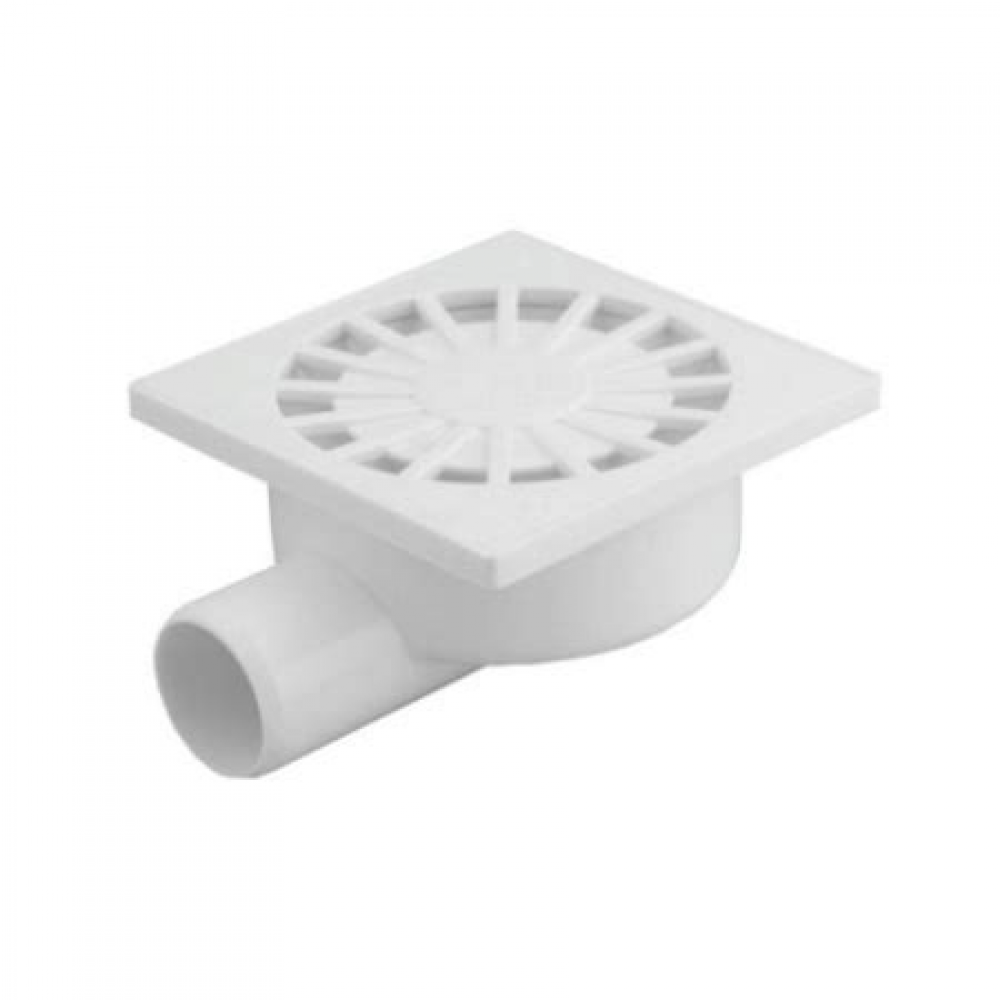 Трап 110мм 150х150 мм горизонтальный корпус пластик решетка пластик с сухим затвором ХХХ Трап 110мм 150х150 мм горизонтальный корпус пластик решетка пластик с сухим затвором ХХХ