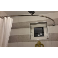 Карниз д/ванной телескоп.SweetSun кремовый 110-220см