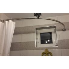 Карниз д/ванной телескоп.SweetSun кремовый 110-220см