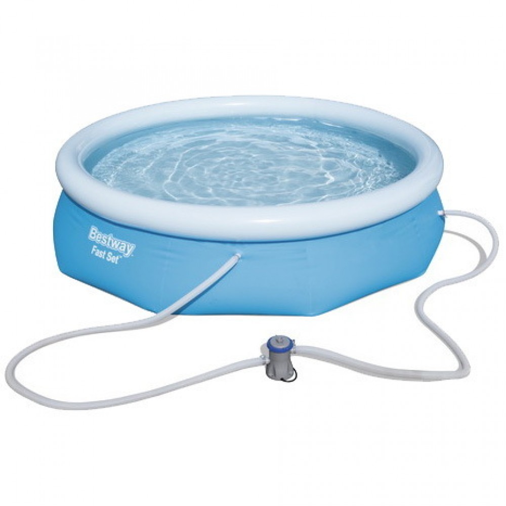 Бассейн надувной 305*76см + фильтр-насос 1249л/ч Bestway(57270) 810-406 АКЦИЯ 15%