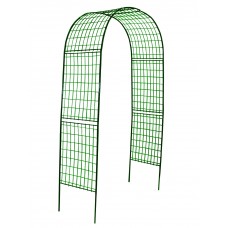 Арка разборная 250х120х50 см Сетка широкая (металл зеленая) К-101-1
