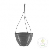 Кашпо Лилия Подвесная 1,5л дымчатый серый