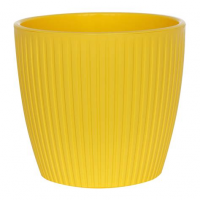Кашпо Эви 1,5л с дренаж. желтый