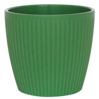 Кашпо Эви 1,5л с дренаж. зеленый