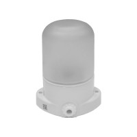 Светильник для бани и сауны, Белый, ВЕЗУВИЙ, Прямой (арт. 400)