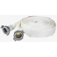 Шланг пожарный напорный РПК(В)- 80-1,0-УХЛ1 (20+/-м) с головками (белый)