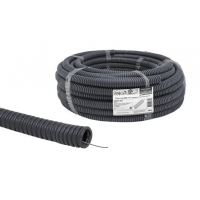 Труба гофрированная ПНД ф20 чёрная  с зондом ИЭК(1бухта- 50м)