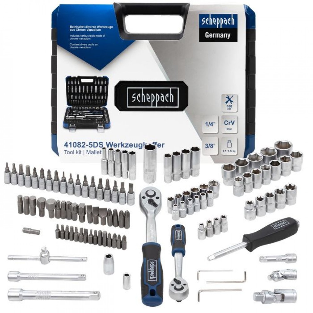 Набор инструментов - 108 предметов 1/4",1/2" Sch-41082-5DS 60771