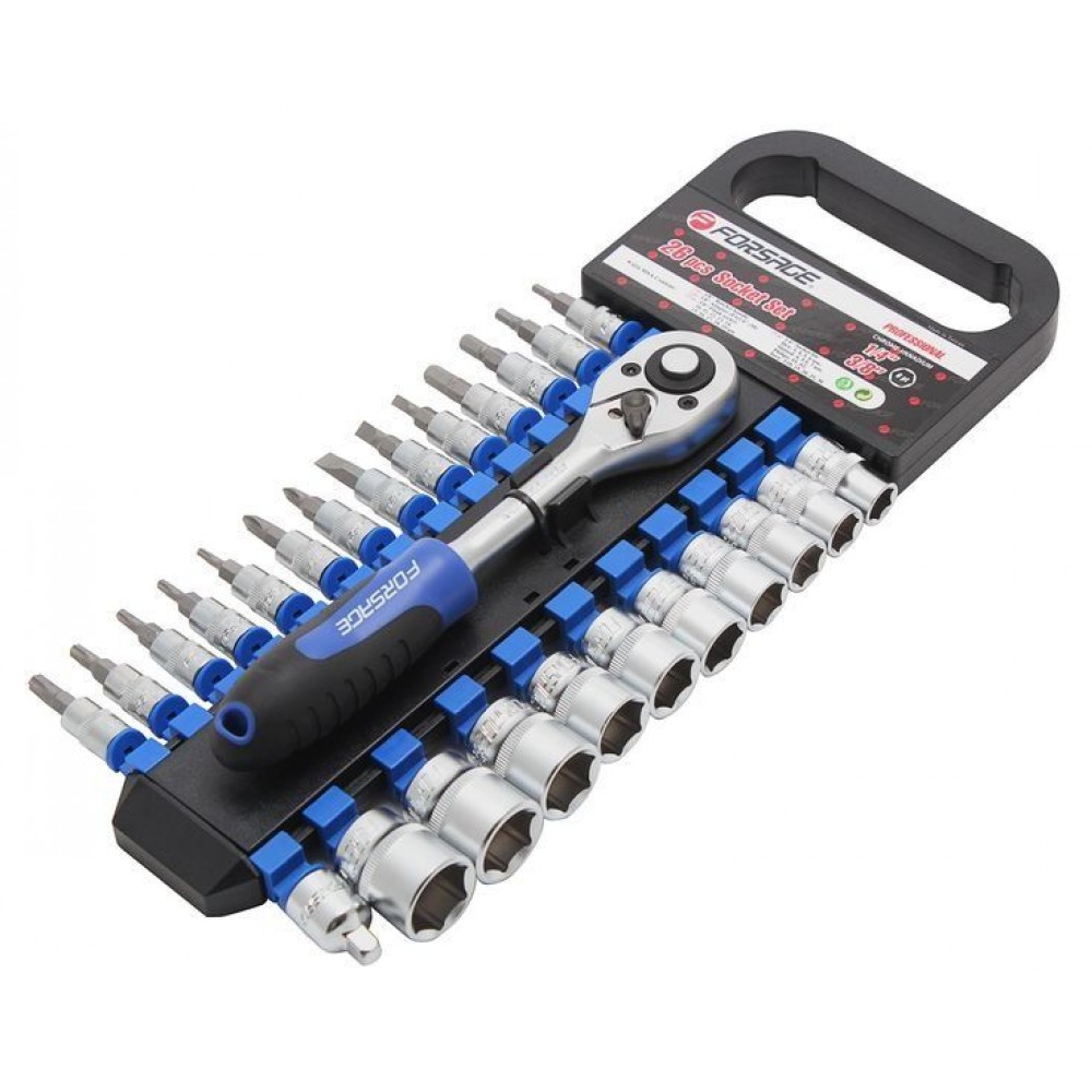 Набор головок торцевых с трещеткой - 26 предметов 026-9MSA-F