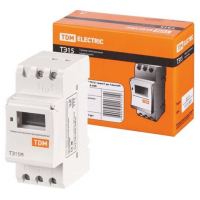 Таймер ТЭ15М электронный на DIN-рейку 1мин/7дн-32on/off-30А-DIN TDM