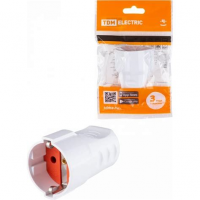 Розетка переносная 16А 250В 2П+3 с/з белая рифлен.