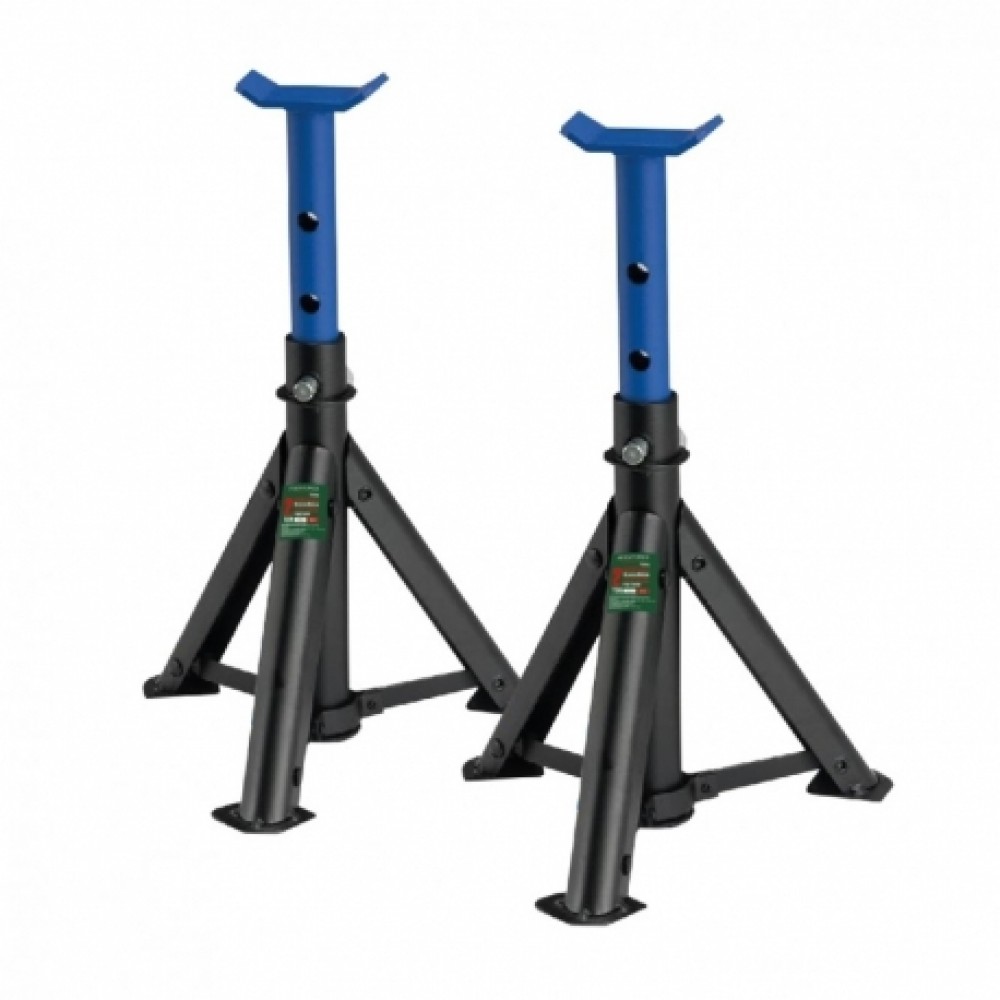 Подставка ремонтная механическая с фиксацией и упорными  пятками 2т T42004-RF 