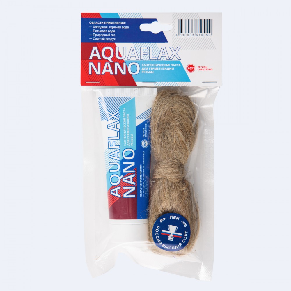 Паста уплотнит.AquaflaxNano  80гр.+лен  20гр.