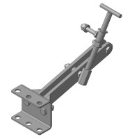 Сцепка МБ  с наруж. кронштейном, универ, регул, поворот, шпилька 16 мм. 03.01.13 (ССУ 90.300.16)