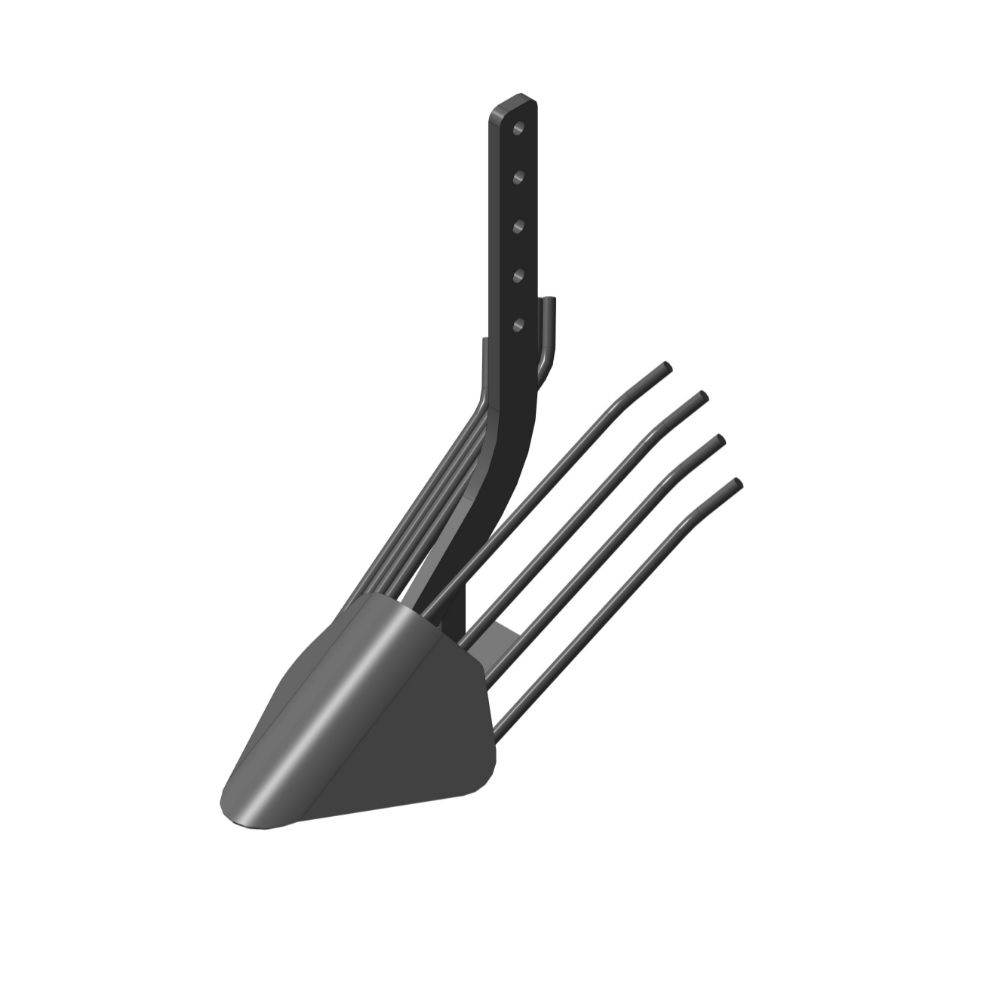 Окучник 2-х ряд. большой, на траверсе с рег. Одноряд. окуч. (01.05.11) со сцепкой 01.05.13 (ОМБДРС  