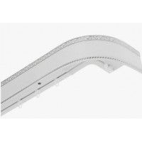 Карниз потолочный 3-рядный Есенин серебро 240см 7см 