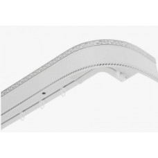 Карниз потолочный 3-рядный Есенин серебро 240см 7см 