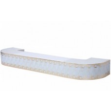 Карниз потолочный 2-рядный Прованс золото белый 300см 7см