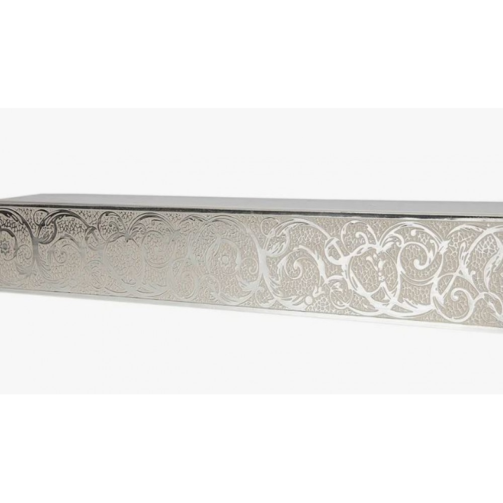 Бленда 7см Вензель серебро-слоновая кость (мин.рез 0,5м)