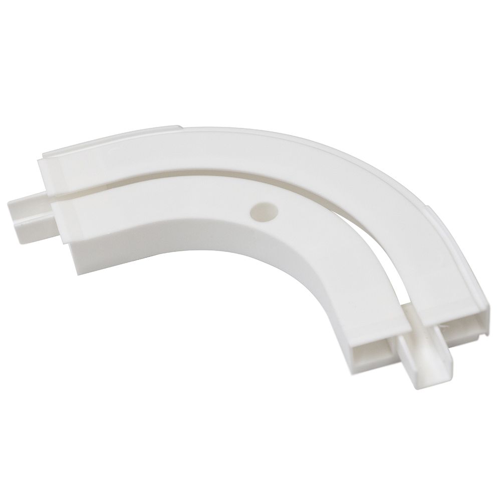 Поворот финальный 1-рядного карниза (шины) левый+правый