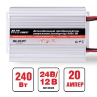Инвертор автомобильный 24/12 AVS IN-2420(20А)