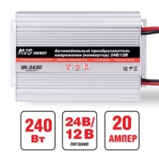 Инвертор автомобильный 24/12 AVS IN-2420(20А)
