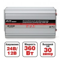 Инвертор автомобильный 24/12 AVS IN-2430(30А)