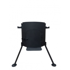 Печь под казан 8л с дверцей без дымохода,металл 2мм Печь под казан 8л с дверцей без дымохода,металл 2мм