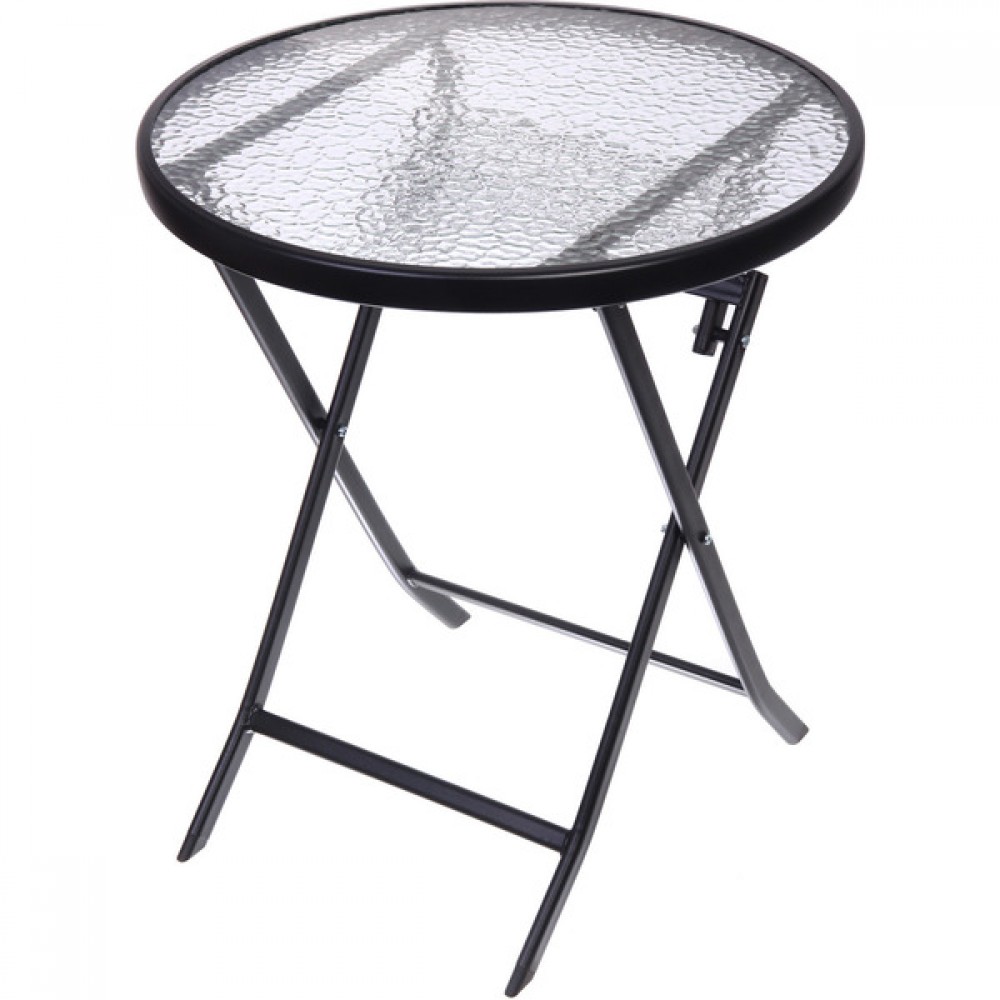 Стол складной Дачная симфония DS-Q70G, 70*70*70 см, черный 835-0052 квадратный