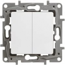 Выключатель 2кл. скрытой установки без рамки белый Legrand 672202