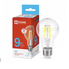 Лампа светодиодная LED  9 Вт, 220В, E27, 6500К DECO