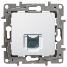 Розетка RJ45 кат 5E UTP скрытой установки без рамки белый Legrand 672241
