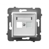 Розетка (корпус) GPK-1U/p/33 2140 компьютерная одинарная, без рамки