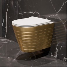 Унитаз K703G подвесной золотой безободковый EG070050 Унитаз K703G подвесной золотой безободковый EG070050