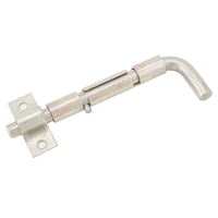 Засов дверной Киров Секрет ЗД-08 Цинк 120мм (2845)