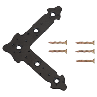 Уголок декоративный прямой УДП 165 S черн.мат 5924