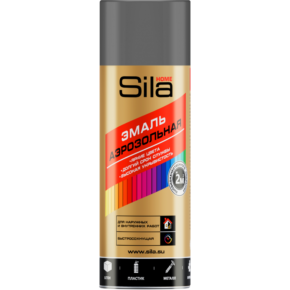 Краска Спрей Базальтово-серый Sila Home Max Paint 520 мл.