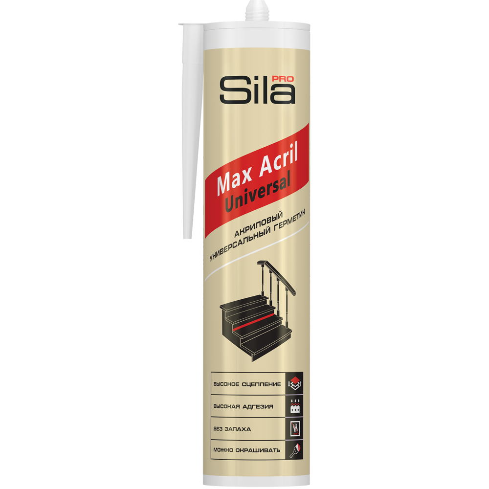 Герметик Акриловый белый Sila PRO Max 290мл.