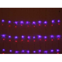 Гирлянда для дома 5.5м 50 ламп LED прозрач. пров. 8 реж. IP-20 Синий 127-014 АКЦИЯ