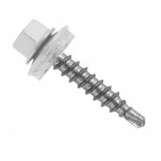 Саморез кровельный 4,8*19 RAL 9003 Белый (уп. 50штук)