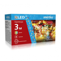 Гирлянда для дома 7.5м 80 ламп LED зелёный пров. 8 реж. IP-20 Синий 183-819